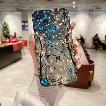 Glow In The Dark Butterfly Phone Case For Samsung Galaxy A06 A16 A55 A54 5G A53 A14 A34 A15 A35 S21 FE S25 S22 S23 S24 S26 Ultra
