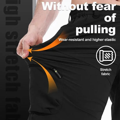 Mountain Bike Shorts – Breathable Multi-Pocket Cycling Shorts with Elastic Waistband
