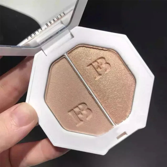 Fenty Beauty Makeup Suit Lip Gloss High Gloss Matt Powder Contour Stick and Setting Loose Powder Lady Lasting Natural Makeup