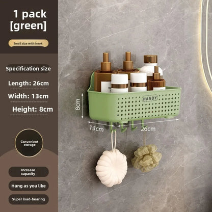 Wall Mounted Toilet Storage Rack - No Drill Bathroom Vanity Organizer