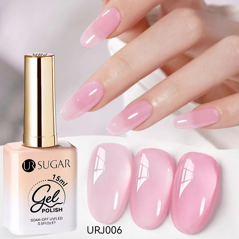 Jelly Gel Polish - Eco Friendly Semi Permanent UV LED Nail Polish for Salon Use