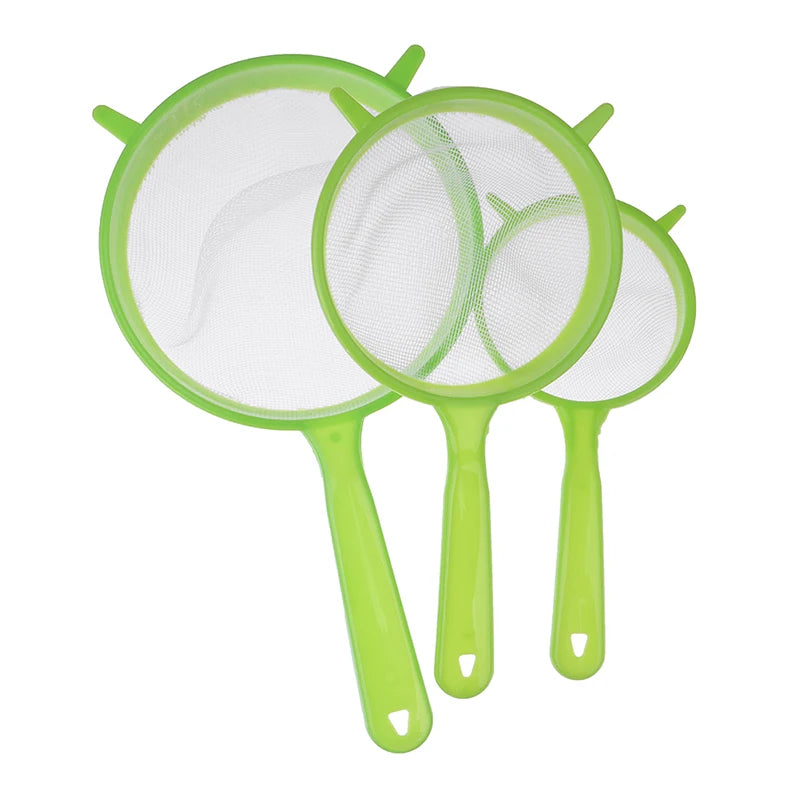 Fine-Mesh Strainer Set – 3-Piece Juice, Tea & Flour Sifter