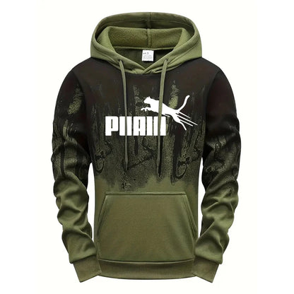 Hooded Sweatshirt and Sweatpants Outdoor Sports Jogger Suit Men's Set/Hoodie/Pants Autumn Winter Daily Casual Fashion Sportswear
