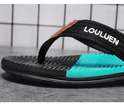 Fashion Men Light Flip Flops Slides Summer Anti-skid Man Slippers Outdoor Beach Male Sandals Household Slides for Men
