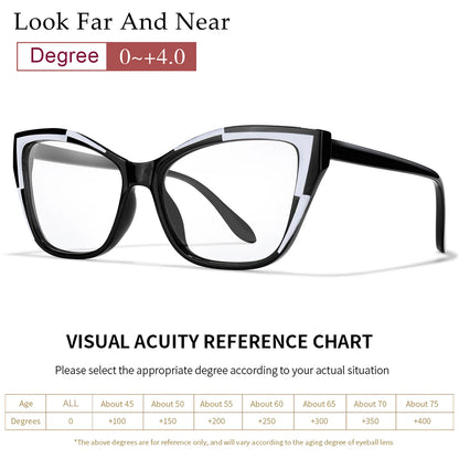 Cateye Reading Glasses – Trendy Ultralight Eyewear with Polycarbonate Lenses for Clear Vision