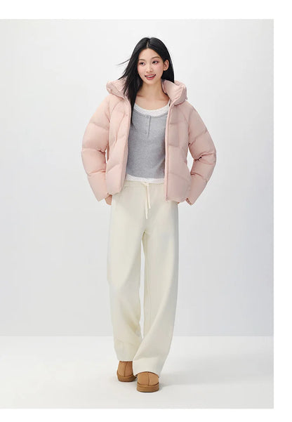 Semir Women Down Jacket 90 Percent Down Fill Raglan Sleeve Loose Fit Hooded 2026 New Winter Daily Wear Urban Casual Style
