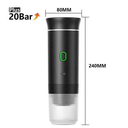 Portable Wireless Espresso Coffee Maker - 3-in-1 Travel Machine for Car  Camping - ZOOMNSTORE