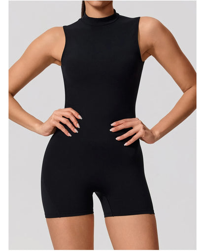 New Summer Women's Sleeveless Back Hollow Jumpsuit Female Sports Suit Fitness Yoga Clothing Peach Hipo Gym Overalls 1 Pcs