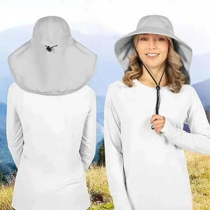 1/2/4PCS Sun Protection Bucket Hat for Men Wide Brim Fishing Cap with Neck Shade Face Flap Lightweight Summer Hiking Camping