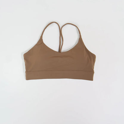 Ctenkevet Summer Women's Cross-Back Yoga Sports Bra Quick-Dry Fitness Running Top Tight-Fitting Underwear for Active Women