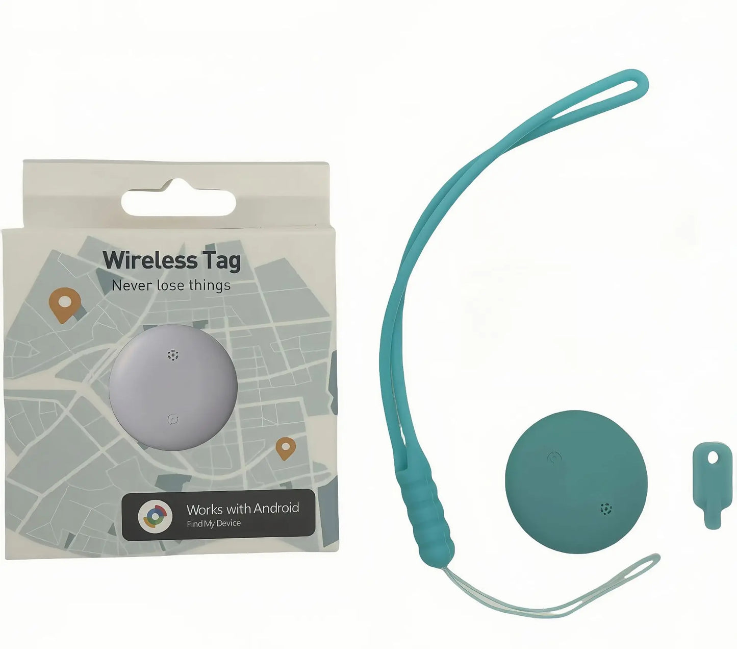 Tideboom Smart Tracker Global Positioning Works with Android Google Find My Device airtag for Kids Elderly Pet Car Tracking