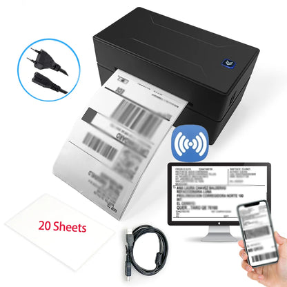Marklife Thermal Printer D100 Portable Bluetooth Small Shipping Wireless 4X6inch Label Printer Support Android Mac iOS Windows
