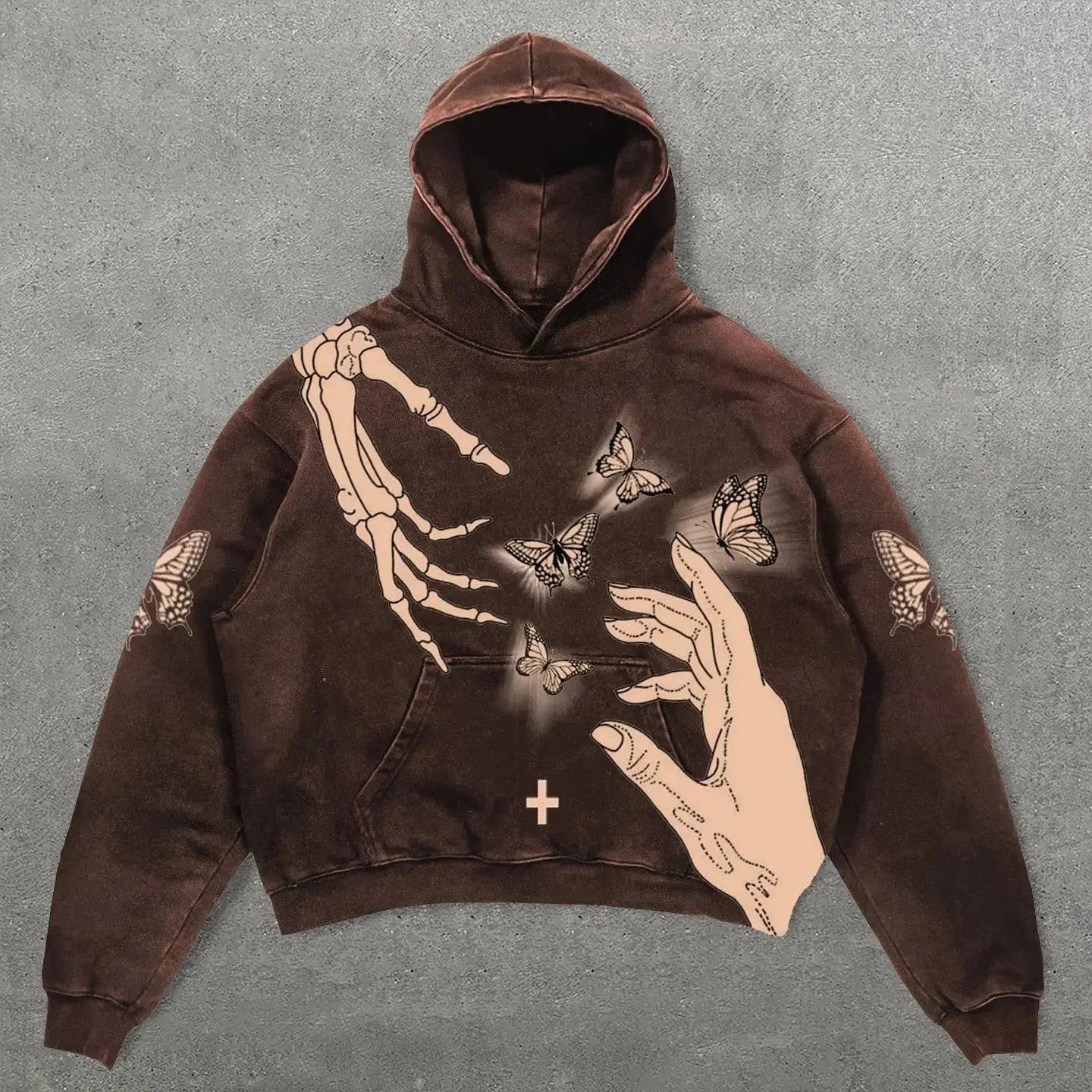 Cotton New Rock Men's Hooded Sweatshirt Spring Autumn With Pockets No Brand Simple Male Hoodie Welcome Deal In Funny Luxury Tops
