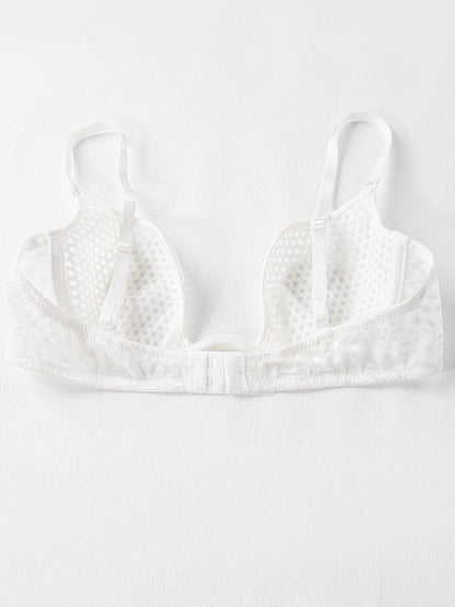 Sexy U-shaped spacer bra thin mesh Breathable underwear underwire comfortable stylish Lingerie bralette