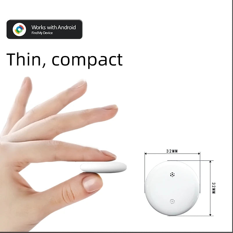 Tideboom Smart Tracker Global Positioning Works with Android Google Find My Device airtag for Kids Elderly Pet Car Tracking