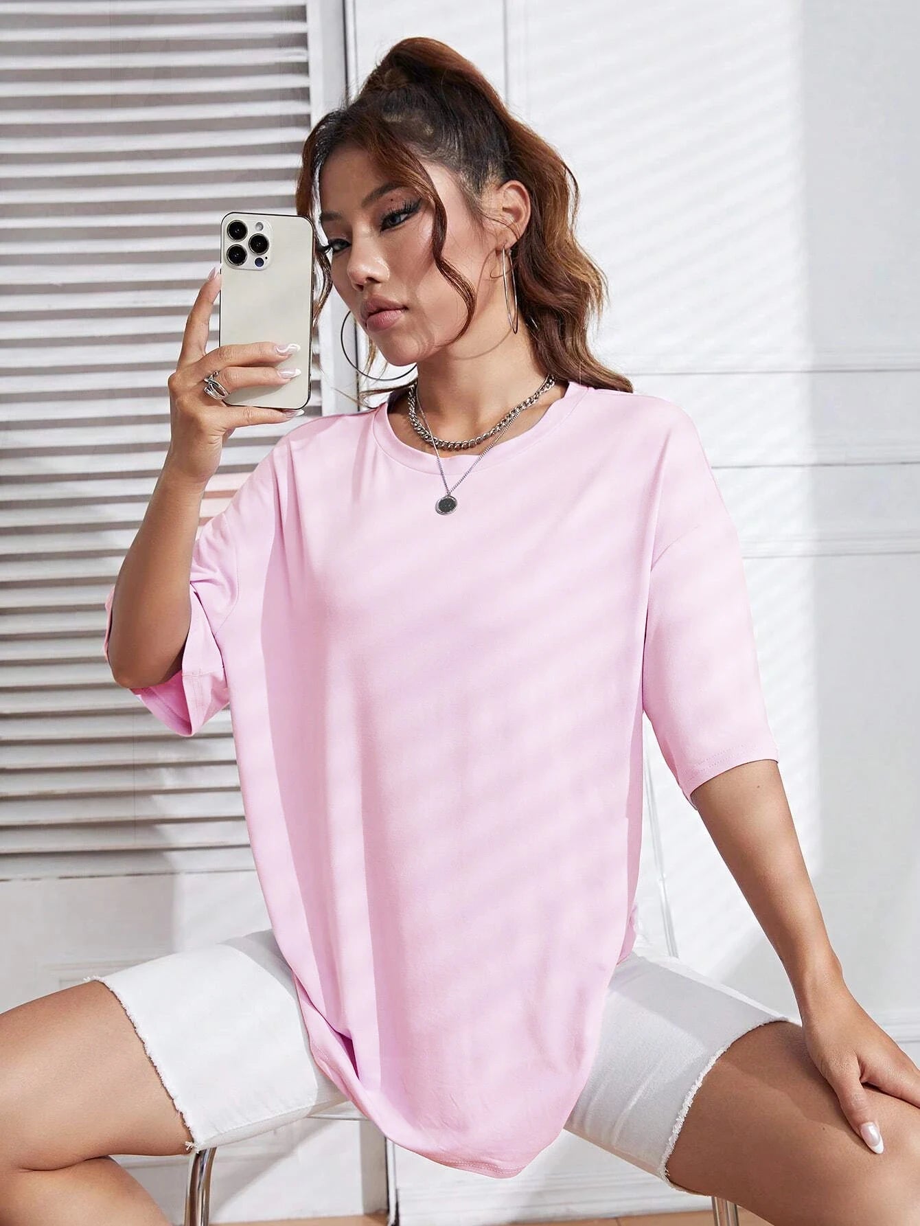 100% Cotton Solid Color Summer Womens T Shirt Street Hip Hop T-Shirts Loose Casual Short Sleeve Comfortable Fashion Tee Tops