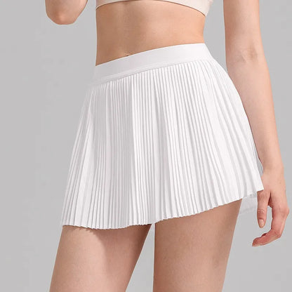 New Summer High-waist Tennis Skirt for Women's Organ Pleated Skirt for Anti-light Speed Drying Running Sun Protection Skirt