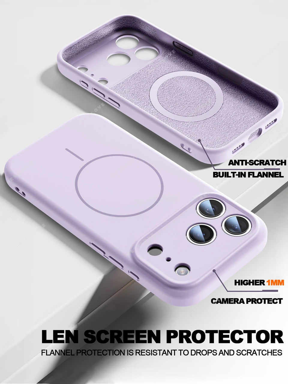 Liquid Silicone Magnetic Phone Case - iPhone 16E1112131617 Pro Max  Air 151416 Plus MagSafe Cover - ZOOMNSTORE