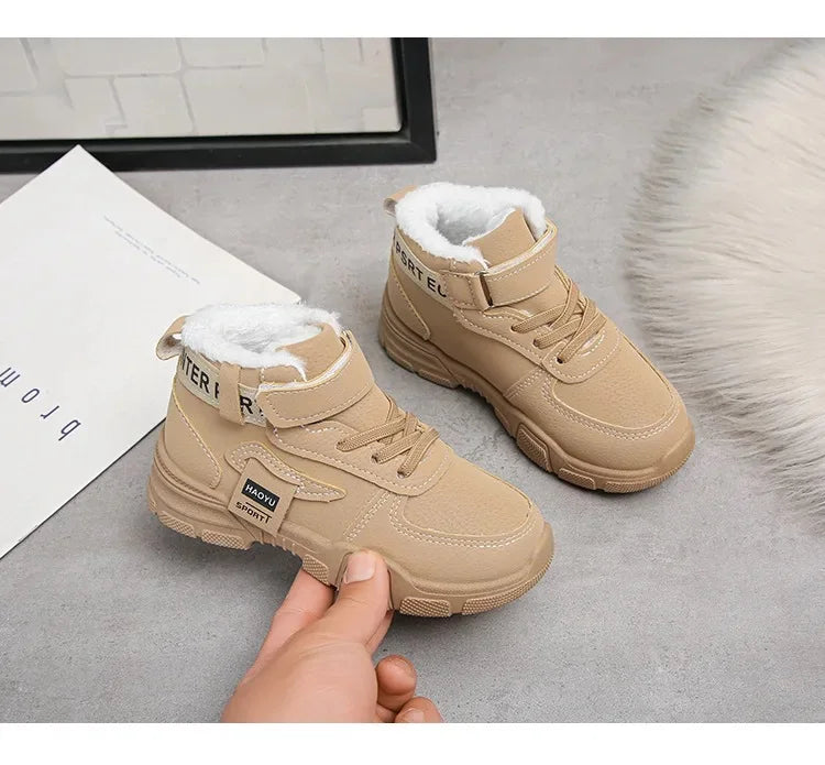 Children Winter Boots – Waterproof Kids Snow Boots With Plush Lining & Rubber Sole