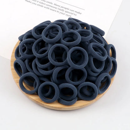 20/30/50/100/200pcs Colorful Hairband Black Grey Rubber Band Nylon Hair Elastic Ponytail Hairstyle Scrunchies Hair Accessories