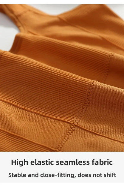 Breathable Sports Bra Anti-Sweat Fitness Top Women Seamless Yoga Bra Shockproof Crop Top Push Up Sport Bra Gym Workout Top