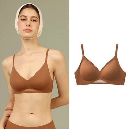 SUJIIN Sexy Push Up Black Bras for Women Comfortable Seamless Wireless Bra Female Summer Smoothing Soft Support Bralette Lady
