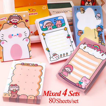 Kawaii Sticky Notes - Cute Journaling Memo Pads for To-Do Lists and Planning