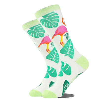 Funny Alien Shark Cotton Socks - Unisex Novelty Crew Socks