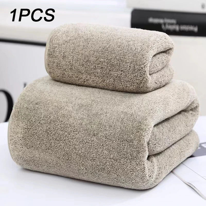 Coral Velvet Bath Towel - Thick Super Absorbent Quick Dry Bamboo Charcoal Towel