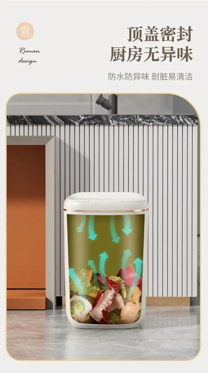 20L Smart Sensor Trash Can - Waterproof Large Capacity Kitchen  Bathroom Bin