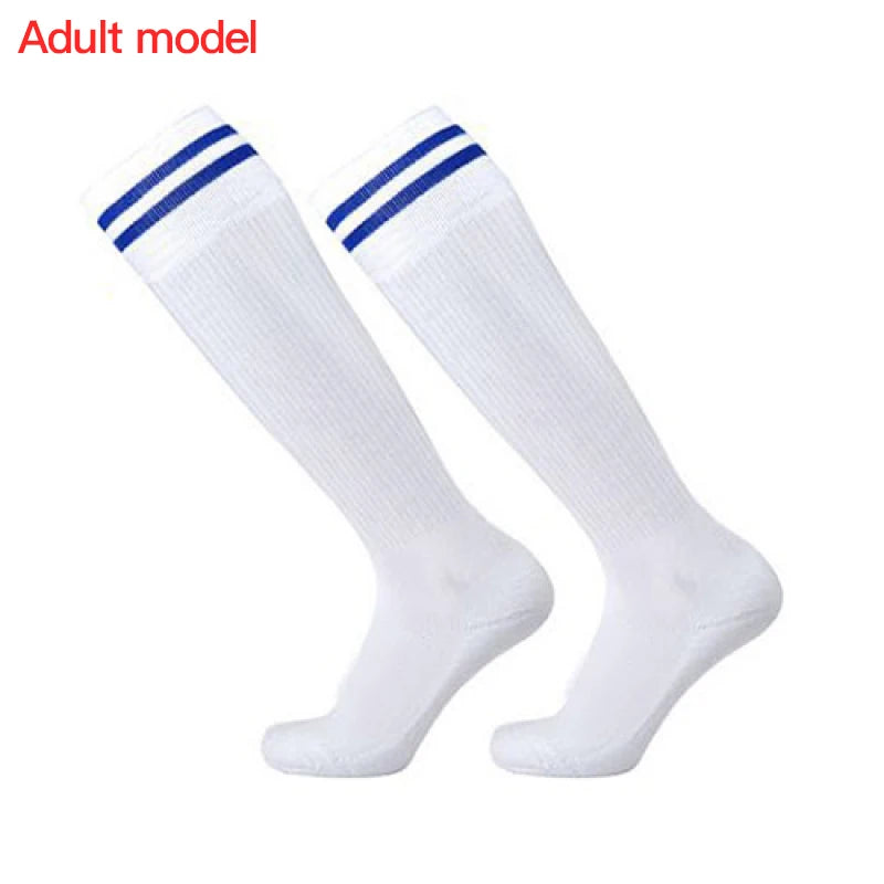 Adult Football Socks Hit Color Wear-resistant Children Kids Sport Long Socks Over Knee High Baseball Hockey Socks