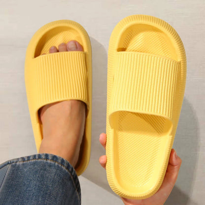 Eva's Simple Men's Slippers For Man Size 45 Poop Slippers. Wearing Soft-Soled Anti-Slip Shoes In Summer. And Women's Slippers