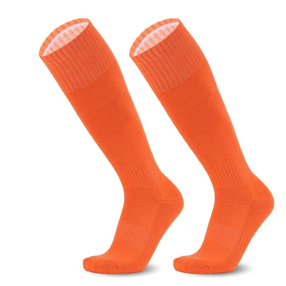 Loogdeel Football Soccer Socks Breathable Sports Rugby Stockings Over Knee High Volleyball Baseball Kids Adults Long Socks