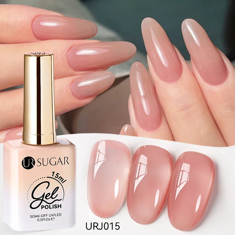 Jelly Gel Polish - Eco Friendly Semi Permanent UV LED Nail Polish for Salon Use