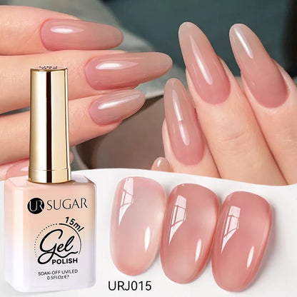 Jelly Gel Polish - Eco Friendly Semi Permanent UV LED Nail Polish for Salon Use
