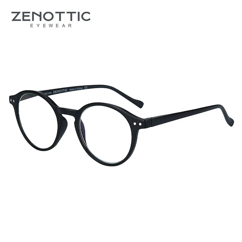 Retro Reading Glasses | Anti Glare, UV400 Protection, Circular Frame Stylish Reading Glasses