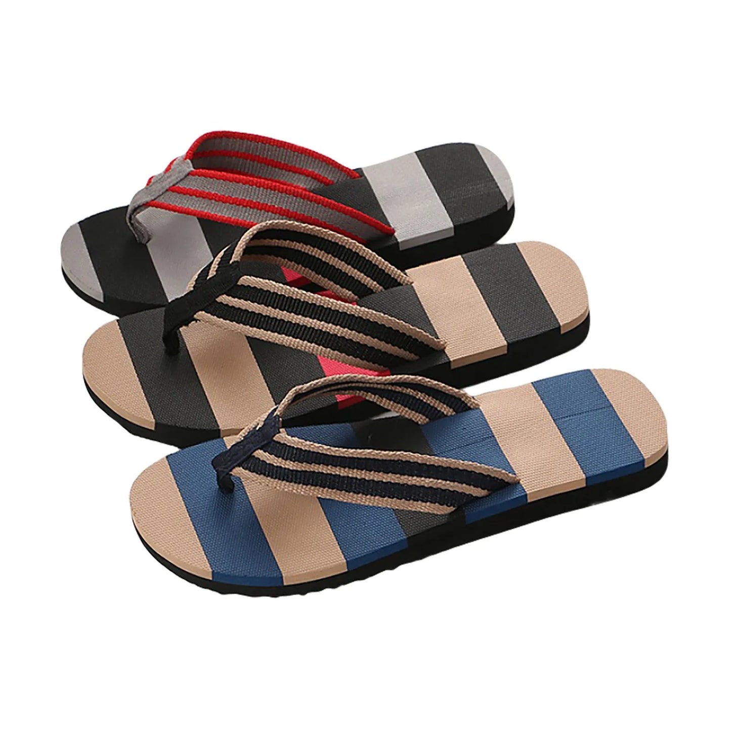 New Men's Slippers Men Summer Shoes Mixed Colors Sandals Male Slipper Indoor and Outdoor Flip Flops Casual Beach Shoes for Man