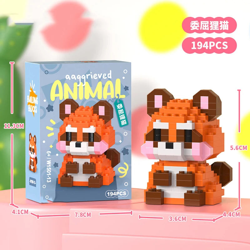 Micro Building Blocks - Creative Animal Brick Set | DIY Mini Construction Toys Kit