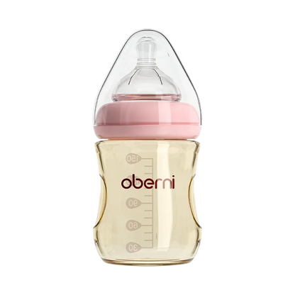 Oberni 150ml+180ml PPSU Imitated Breast Baby Milk Bottle set Anti bloating 0-6 Newborn Baby Bottle With Resistant to Falling