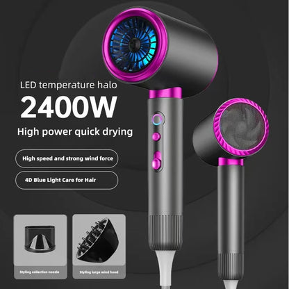 High Speed Hair Dryer – Blue Light Ion, Infrared Heating, 3 Speed Temperature | EU Plug