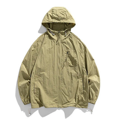 Summer New Hong Kong Style Couple Style Japanese and Korean Versatile Sunscreen Clothing Fashion Trend Versatile Outdoor Couple