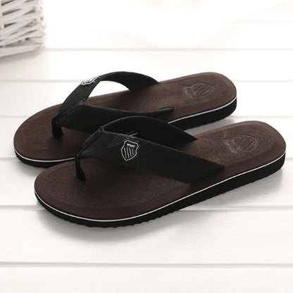 Summer Slippers Men Flip Flops Beach Sandals Non-Slip Casual Flat Shoes 2023 Slippers Indoor House Shoes For Men Outdoor Slides