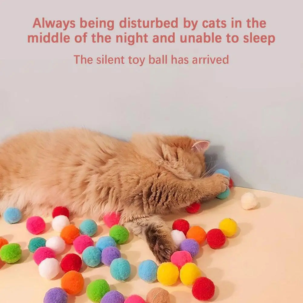 Interactive Cat Toy - Mini Shooting Gun with Plush Balls - ZOOMNSTORE