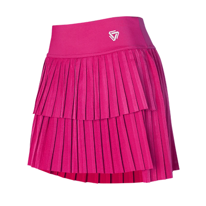 Women Sports Mini Pleated Skirt Golf Tennis Skirts High Waist Double Layer Gym Fitness Running Yoga Athletic Workout Skort