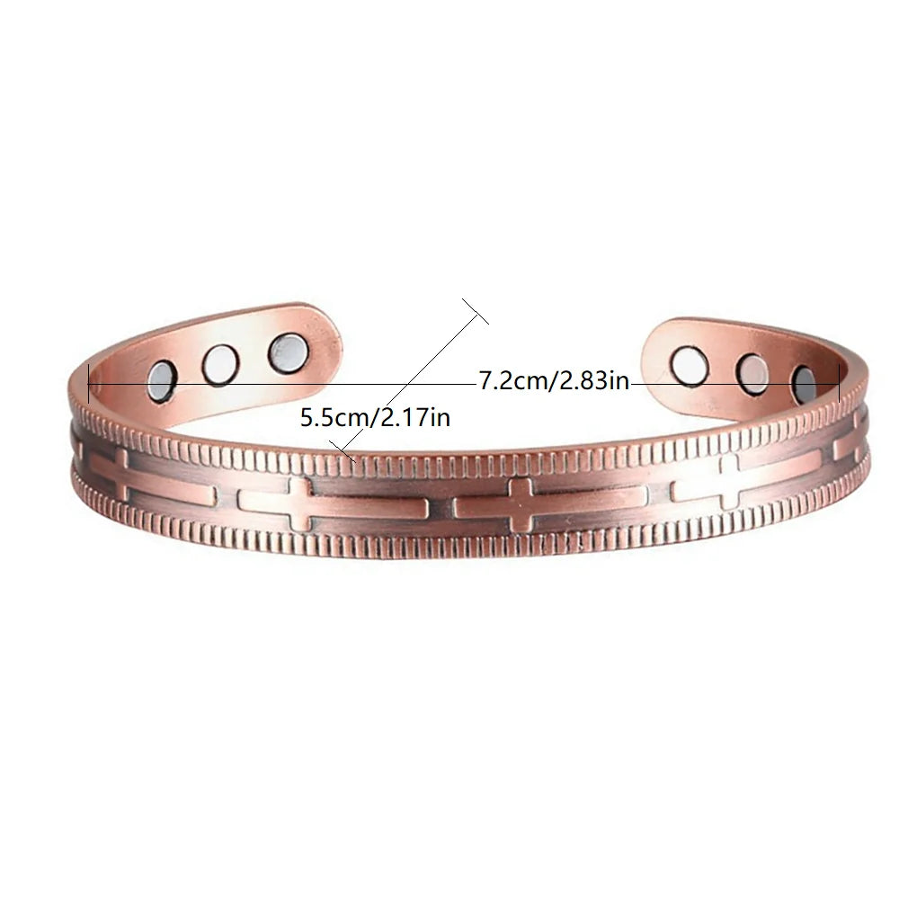 Viking Tree of Life Celtic Knot Zinc Alloy Magnetic Bracelet Ring Set Open Cuff Vintage Healing Jewelry for Men Women