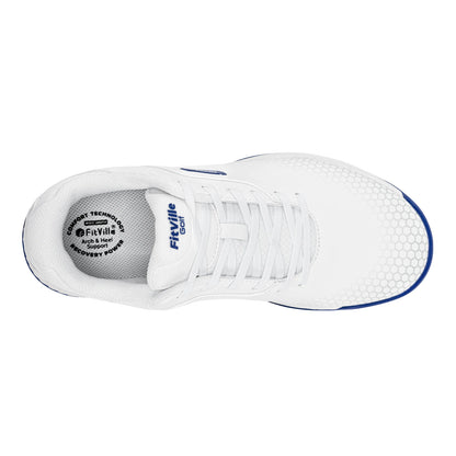 FitVille Wide Men's Golf Shoes Non-Slip Wear-Resistant Comfortable Pickleball Sports Shoes Suitable for Swollen Feet Relieve Toe