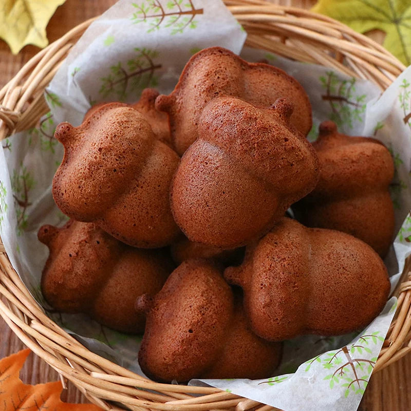 Carbon Steel Cake Pan - 6 Cavity Flower Muffin Mold Non Stick Durable Baking Tray