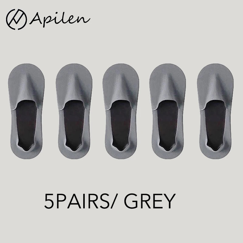 Men Breathable Socks - Summer Mesh Knit Thin Cotton Non Slip Invisible Socks