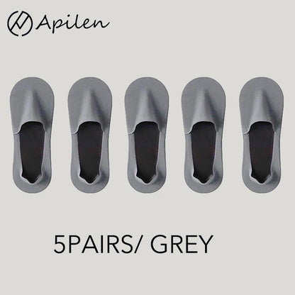 Men Breathable Socks - Summer Mesh Knit Thin Cotton Non Slip Invisible Socks