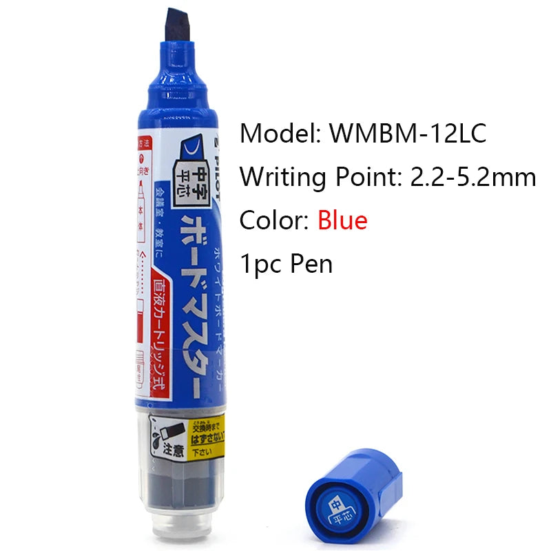 Pilot Whiteboard Marker Pen Stationery White Board Markers 1.7/2.2-5.2/2.3MM Tips Dry-Erase Refillable Liquid Ink School Office